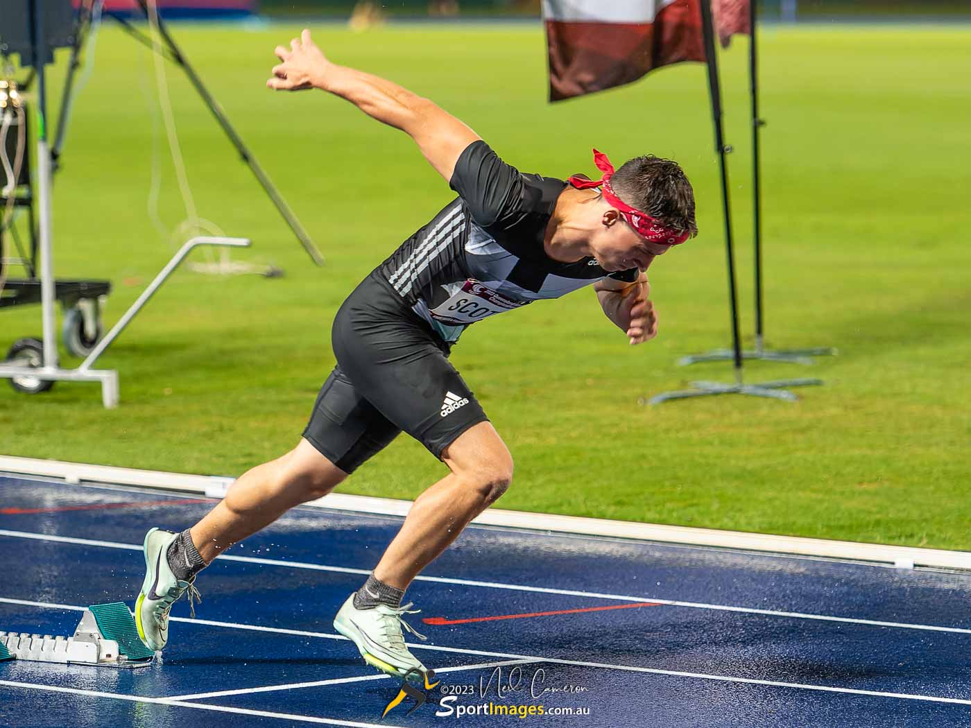 Nathaniel Scott, Heat 5, Men Open 400m